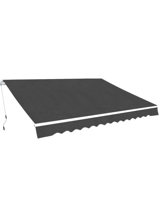 Markīze, manuāli regulējama, 450 cm, antracītpelēka