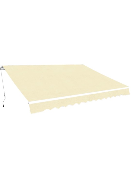 Sarullējama markīze, krēmkrāsas, 400 cm, manuāli darbināma