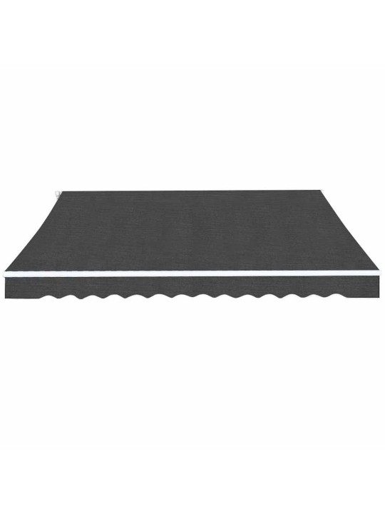 Markīze, manuāli regulējama, 600 cm, antracītpelēka