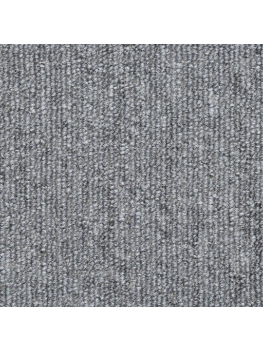 Kāpņu paklāji, 15 gab., gaiši pelēki, 56x17x3 cm