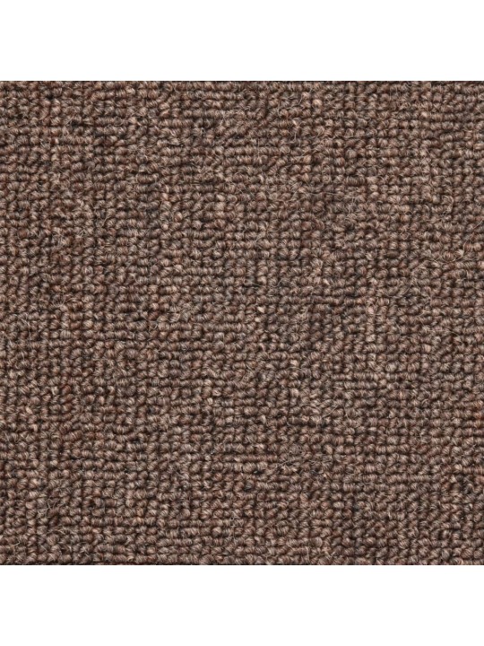 Kāpņu paklāji, 15 gab., kafijas brūni, 56x17x3 cm