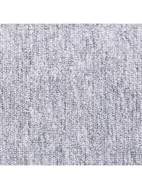 Kāpņu paklāji, 15 gab., gaiši pelēki, 65x24x4 cm