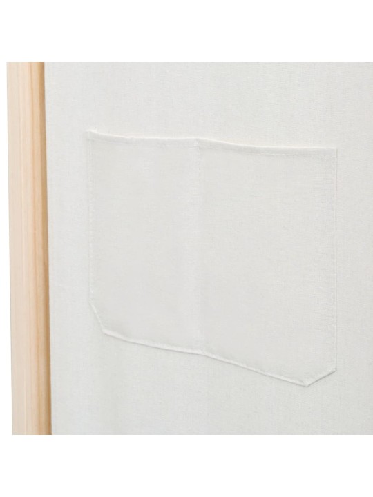 6-paneļu istabas aizslietnis, 240x170x4 cm, krēmkrāsas audums
