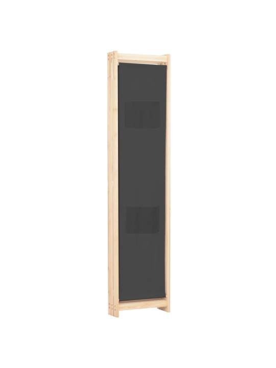 3-paneļu istabas aizslietnis, 120x170x4 cm, pelēks audums