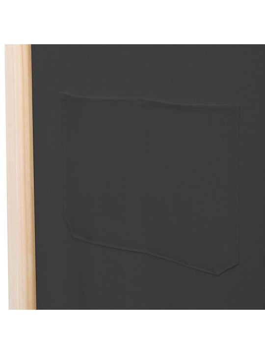 3-paneļu istabas aizslietnis, 120x170x4 cm, pelēks audums