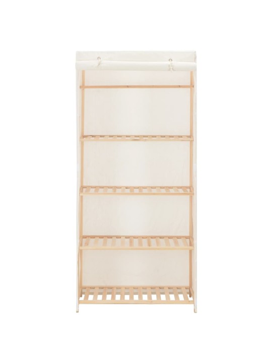 Skapis, 79x40x170 cm, balts audums