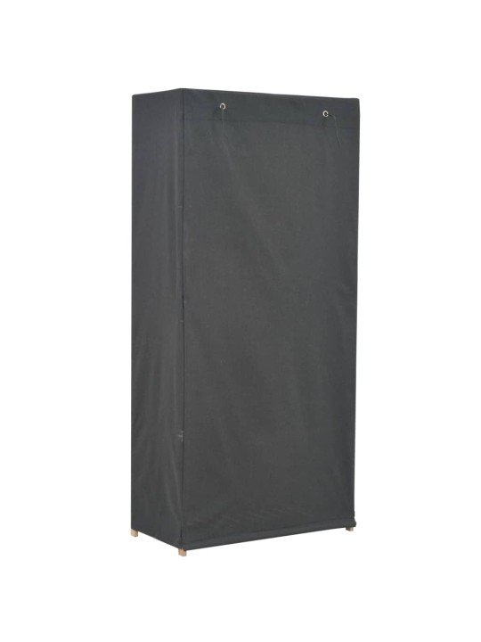 Skapis, 79x40x170 cm, pelēks audums