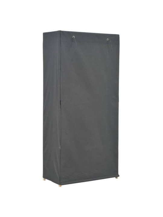 Skapis, 79x40x170 cm, pelēks audums