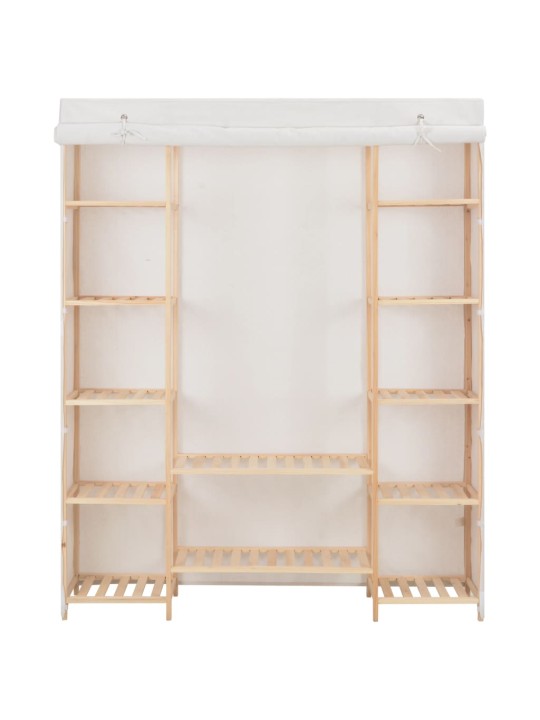 Skapis, 135x40x170 cm, balts audums