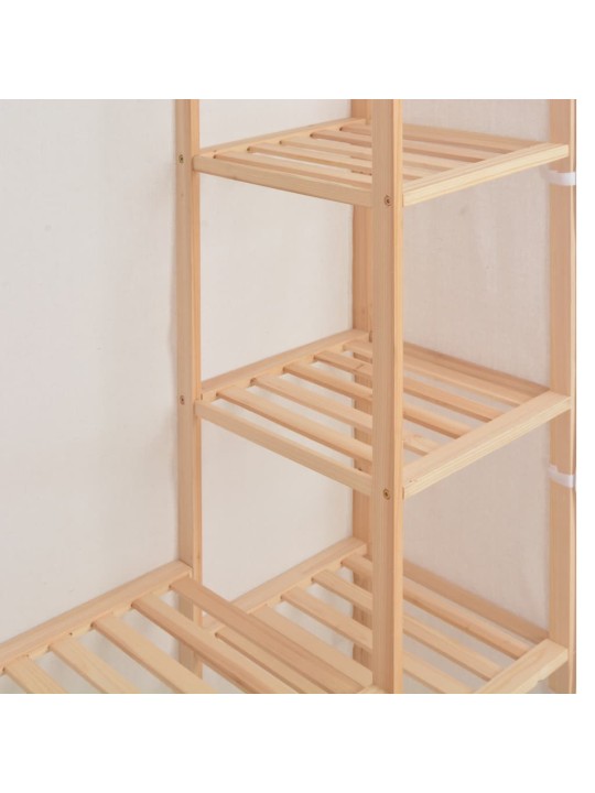 Skapis, 135x40x170 cm, balts audums