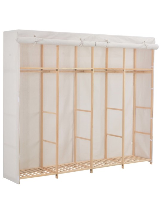 Skapis, 200x40x170 cm, balts audums
