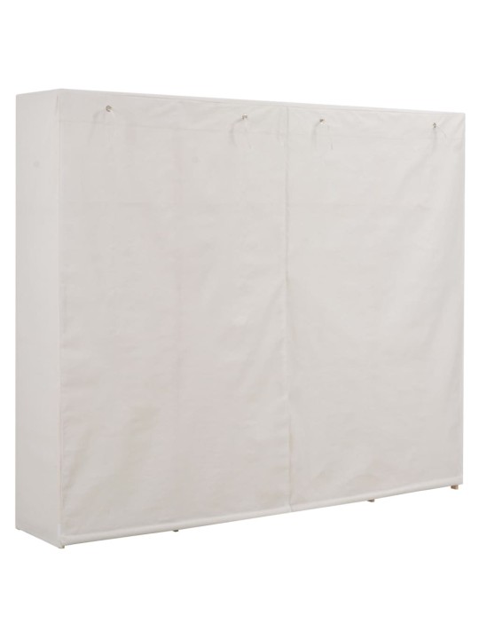 Skapis, 200x40x170 cm, balts audums