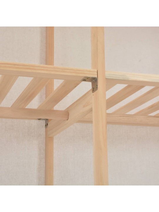 Skapis, 200x40x170 cm, balts audums