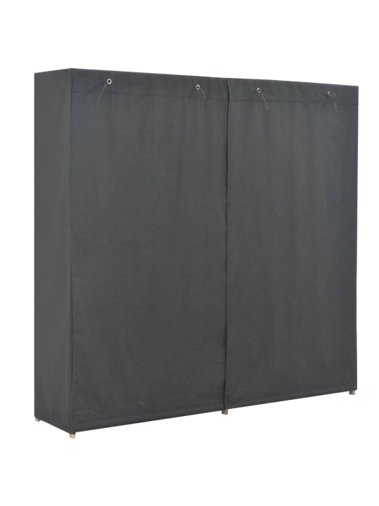 Skapis, 200x40x170 cm, pelēks audums