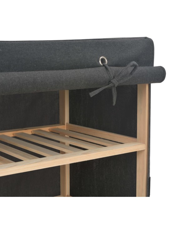 Skapis, 200x40x170 cm, pelēks audums