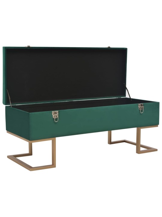Sols ar kasti, 105 cm, zaļš samts