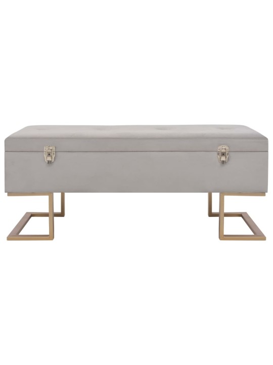 Sols ar kasti, 105 cm, pelēks samts