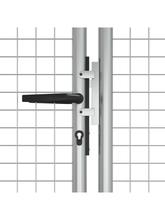Dārza vārti, 415x175 cm, cinkots tērauds, sudraba krāsā