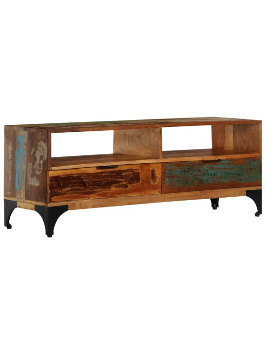 Tv skapītis, 118x35x45 cm, pārstrādāts masīvkoks