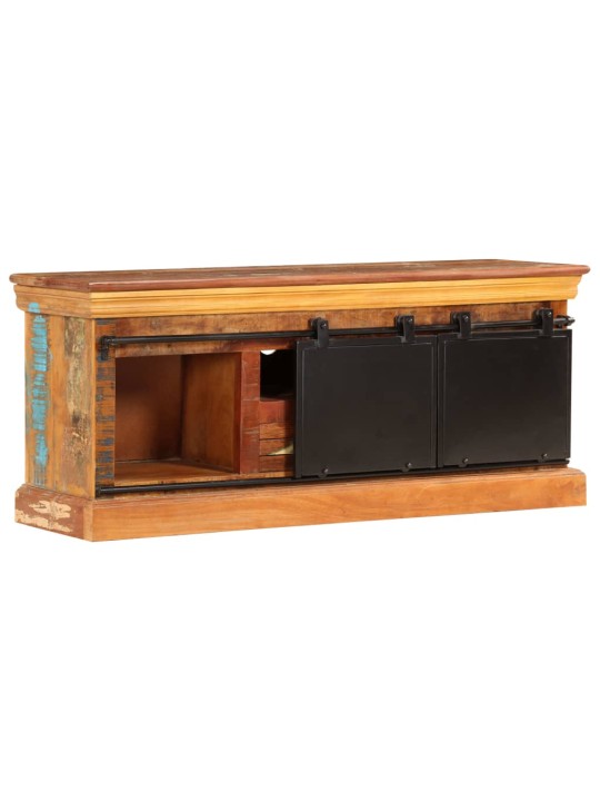 Tv skapītis, 110x30x45 cm, pārstrādāts masīvkoks