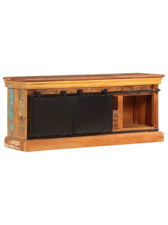 Tv skapītis, 110x30x45 cm, pārstrādāts masīvkoks
