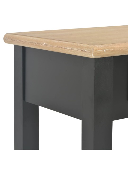 Konsoles galds, 110x35x80 cm, melns un dabīga koka krāsā