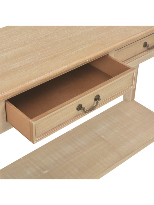 Konsoles galds, 110x35x80 cm, dabīga koka krāsā