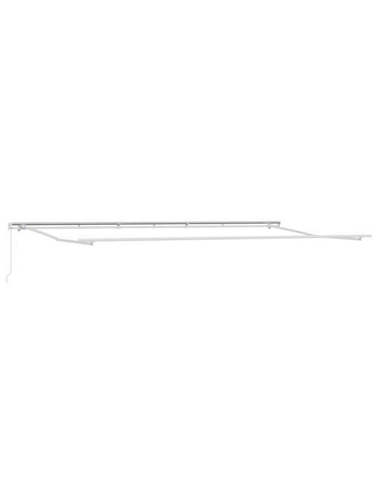 Markīze manuāls balts 6 x 3 m metāla