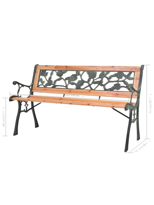 Dārza sols, 122 cm, koks