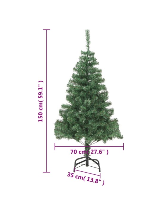 Mākslīgā Ziemassvētku egle ar statīvu, 150 cm, 380 zari