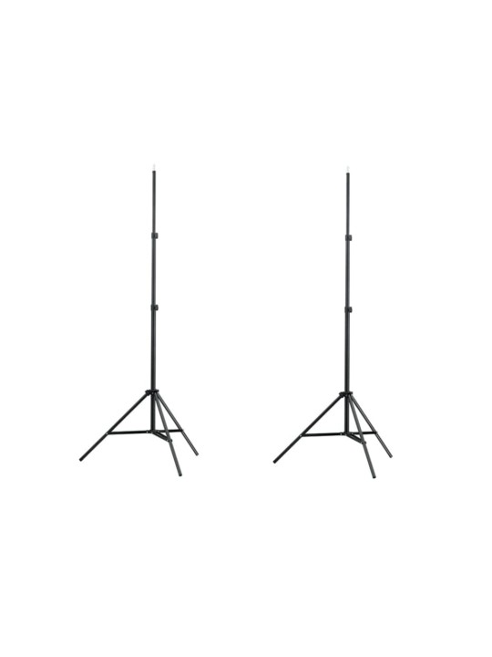 2 trijkāju gaismas statīvi 78 - 210 cm