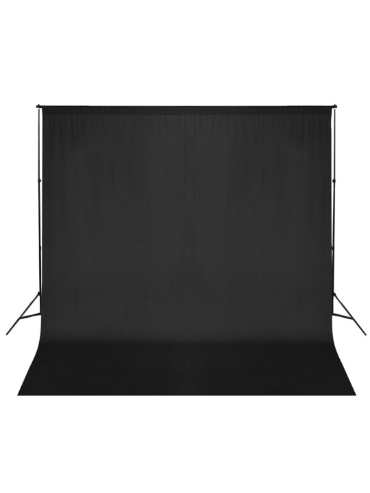 Fonu balsta sistēma fotografēšanai, melns fons, 600x300 cm