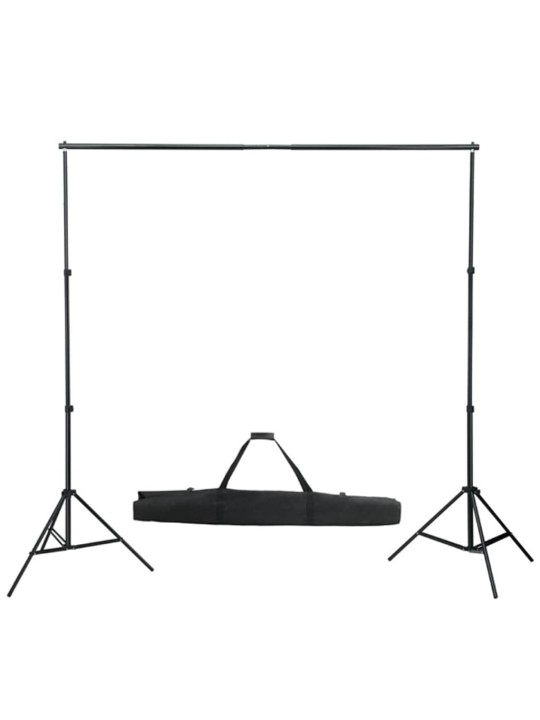 Fonu balsta sistēma fotografēšanai, melns fons, 600x300 cm
