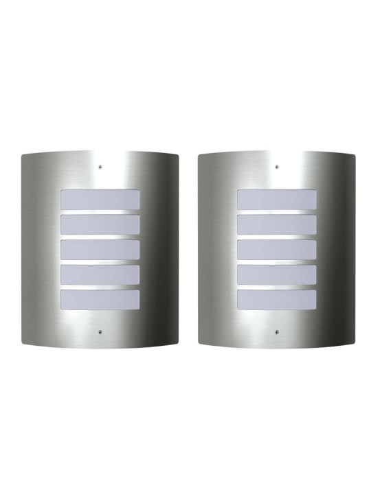 2 sienas lampas nerūsējošā tērauda 60w