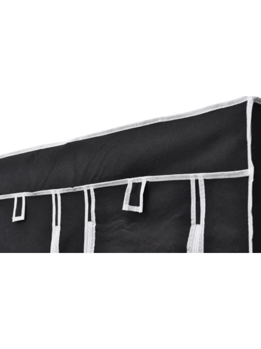 Skapis, saliekams, 110x45x175 cm, melns