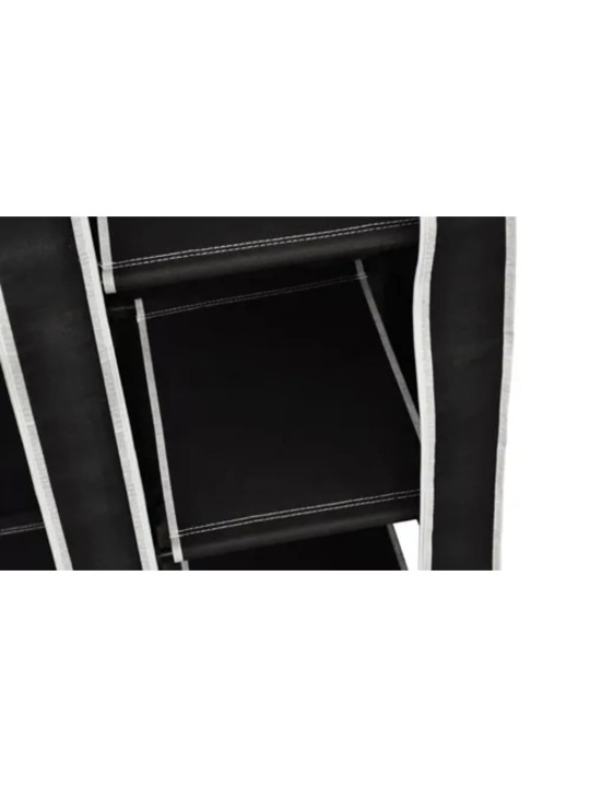 Skapis, saliekams, 110x45x175 cm, melns