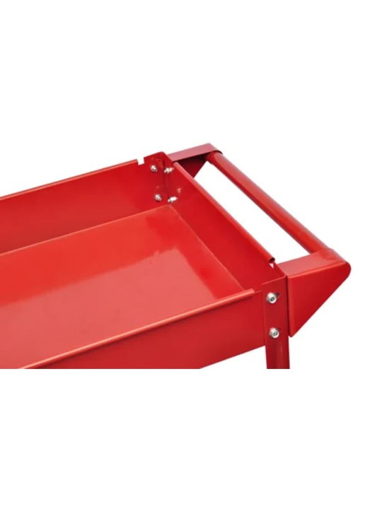 Instrumentu ratiņi, 100 kg, sarkani