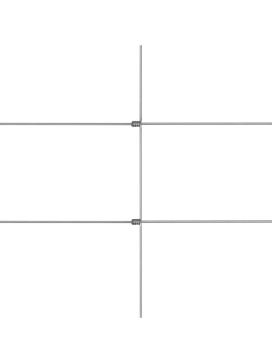 Dārza žogs, cinkots tērauds, 50 m, 80 cm