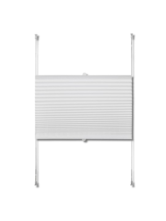 Plisē žalūzijas 40 x 150 cm baltas gofrētas