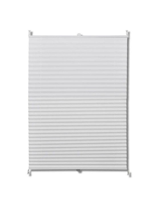 Plisē žalūzijas 60 x 100 cm baltas gofrētas