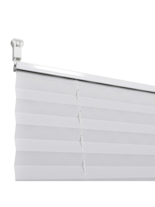 Plisē žalūzijas 60 x 100 cm baltas gofrētas