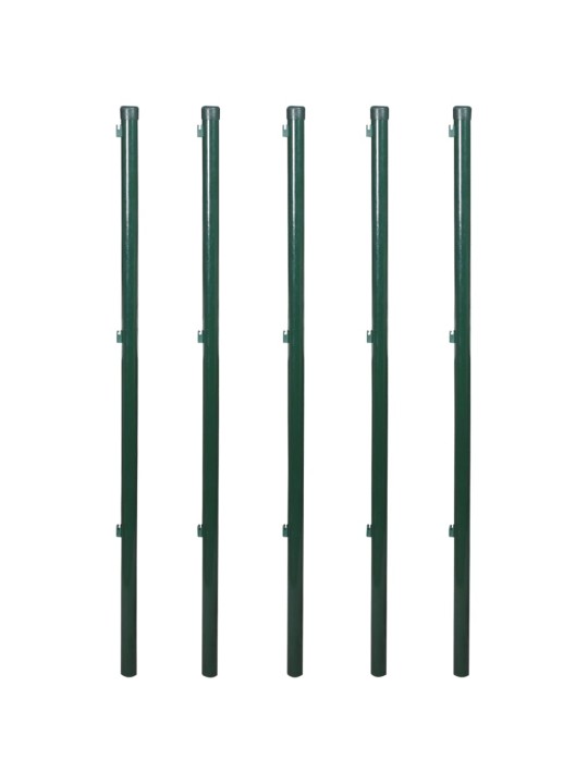 Stiepļu žogs ar stabiem, mietiņiem, tērauds, 1,0x15 m