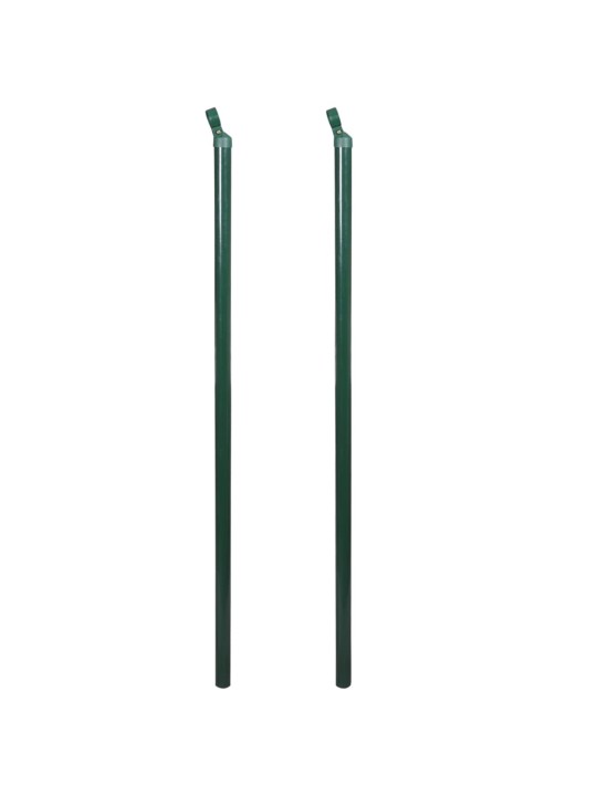 Stiepļu žogs ar stabiem, mietiņiem, tērauds, 1,0x15 m