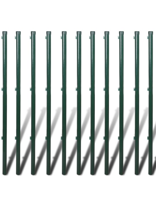 Stiepļu žogs ar stabiem, mietiņiem, tērauds, 1,0x25 m