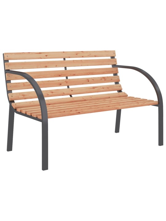 Dārza sols, 120 cm, koks un dzelzs