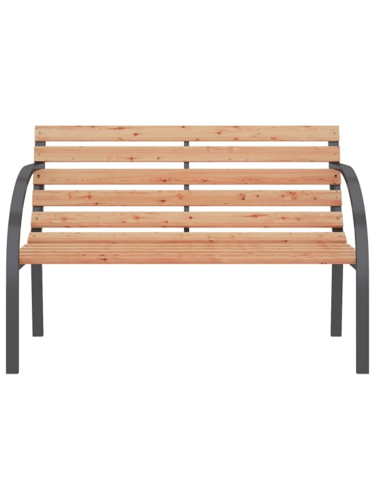 Dārza sols, 120 cm, koks un dzelzs