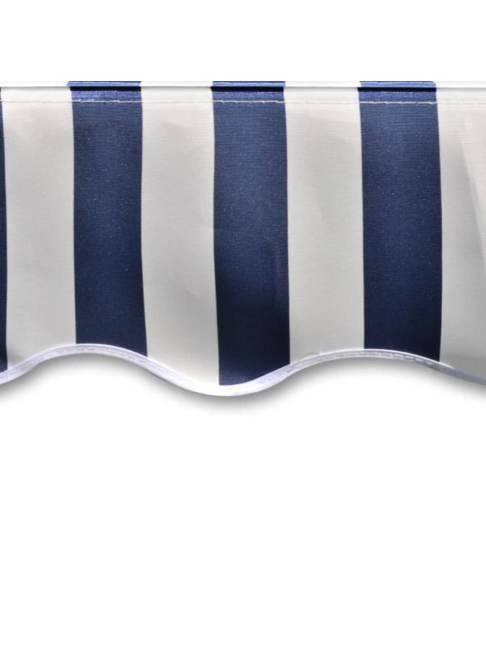 Markīzes jumts, zils ar baltu, 3 x 2,5 m, (rāmis nav iekļauts)