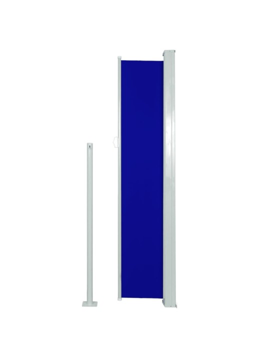 Izvelkama terases sānu markīze, 160x300 cm, zila