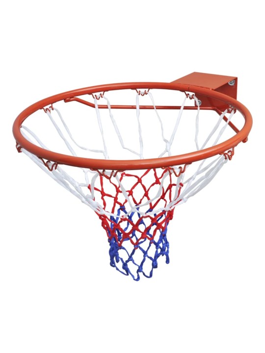 Basketbola grozs ar tīklu, oranžs, 45 cm