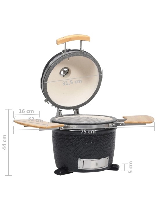 Kamado keramiskais grils, kūpinātava 44 cm